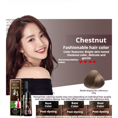 【READY STOCK】Natural Herbal Hair Dye | Plant-Based Non-Toxic Hair Color | Gentle Gray Hair Coverage & Hair Care 天然植物染发剂