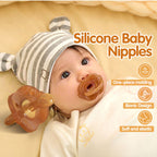 Baby Pacifier Day & Night Set | BPA-Free Soother for Newborns | Mimics Natural Breastfeeding | Puting Bayi Lembut 婴儿日夜型安抚奶嘴 仿母乳 纳米硅胶