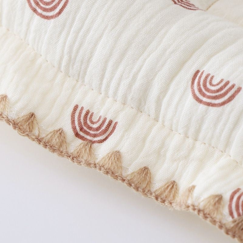 100% Cotton Baby Sleeping Pillow 3-6 Months Soft Muslin and Breathable Baby Pillow 3D Pillow For Newborn Baby-2434