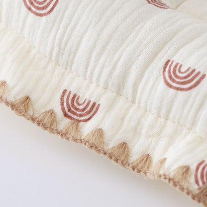 100% Cotton Baby Sleeping Pillow 3-6 Months Soft Muslin and Breathable Baby Pillow 3D Pillow For Newborn Baby-2434