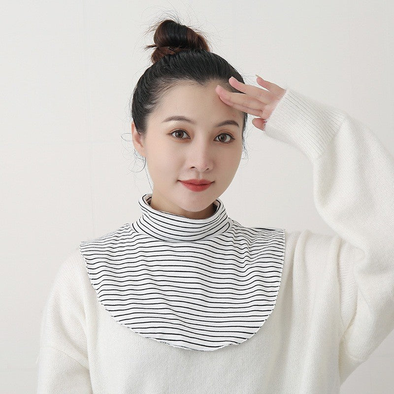FN08 CHIC COLLAR | 女款高领假领：百搭针织/蕾丝材质 | 适配毛衣、衬衫与连衣裙 Women's High-Neck False Collar | Versatile Layered Look Accessory