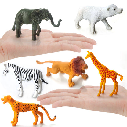 【READY STOCK】Mainan Haiwan Zoo | Big Rubber Animal Toys for Kids | 大号动物园橡胶玩具 | Educational Learning Toys | Mainan Budak