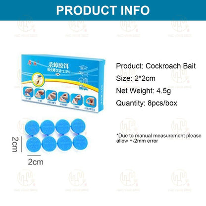 【READY STOCK】Housheng Cockroach Gel Bait | Safe & Odorless Roach Bait Box | Effective Cockroach Control Solution 厚生杀蟑胶饵