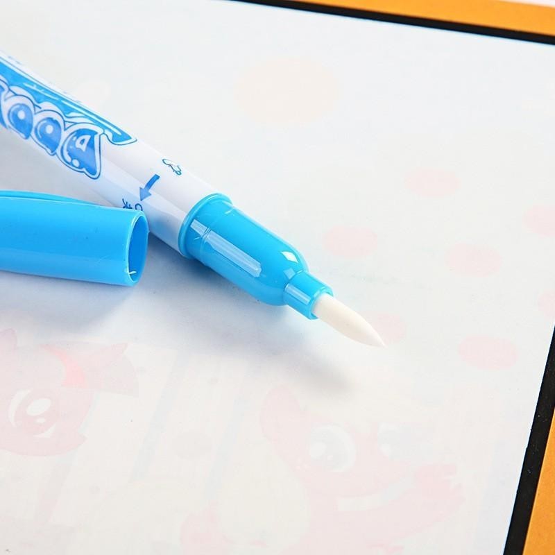 Magic Water Coloring Book (HB1002) | Non-Toxic Drawing Pad for Toddlers | Reusable Painting Book with Pen | Buku Mewarna Air 无毒魔法水画册 清水涂鸦 重复使用
