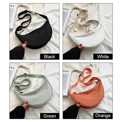【READY STOCK】Dumpling Crossbody Bag | Casual Nylon Sling Shoulder Unisex Bag Beg Wanita Kasual 斜挎包 B07089