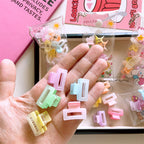 10pcs Cute Gradient Color Hair Clip, Girls' Simple Small Size Hair Clip Bag-CSW5120