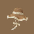 【READY STOCK】Straw Sun Hat | Pastoral Beach Wide Brim Hat UV Protection Cap | Topi Jerami Wanita Pantai |防晒出游草帽