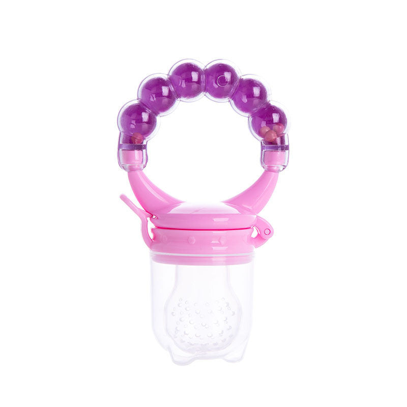Baby Fruit Feeder Pacifier | Silicone Food Nibbler for Teething | Fruit Sucking Soother | Puting Buah Bayi Boleh Putar 婴儿水果咬咬乐 硅胶辅食 旋转式 磨牙