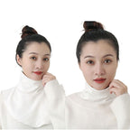 FN08 CHIC COLLAR | 女款高领假领：百搭针织/蕾丝材质 | 适配毛衣、衬衫与连衣裙 Women's High-Neck False Collar | Versatile Layered Look Accessory