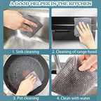 READY STOCK!!! 25PCS Kitchen Versatile Disposable Cleaning Cloth | Durable & Multi-Purpose Wipes 厨房多用途一次性清洁布 | 耐用多功能抹布
