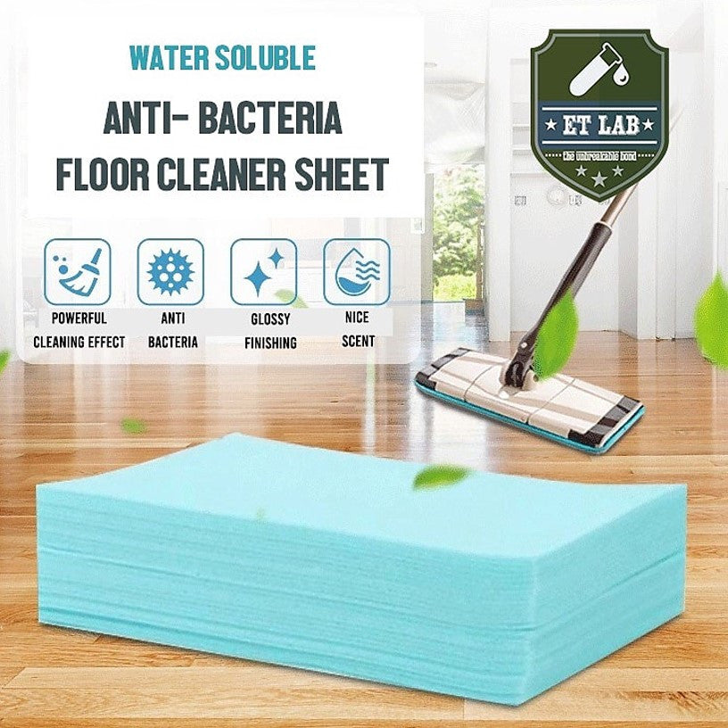 READY STOCK‼️ 100PCS Multi-Effect Floor Cleaner | Soap Paper Detergent | Easy-to-Use & Quick Dissolve 多效地板清洁