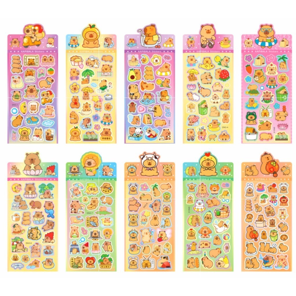 2 Sheets Sanrio Cartoon Stickers | 3D Puffy Decal for Kids & Students | DIY Journal Decoration | Pelekat 3D Kartun Sanrio 三丽鸥立体贴纸 儿童奖励 礼物