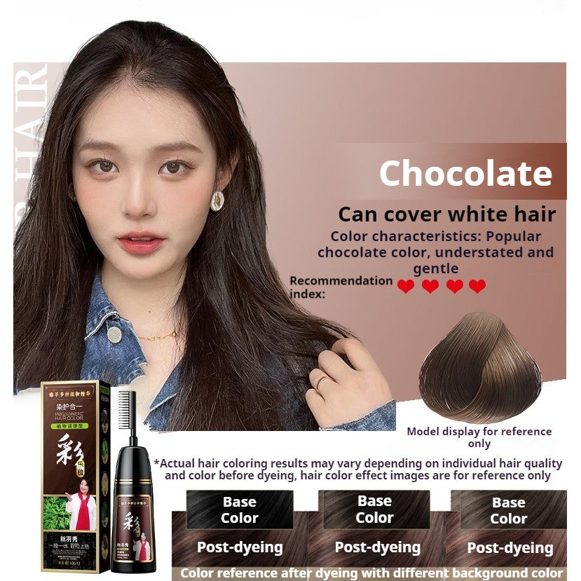 【READY STOCK】Natural Herbal Hair Dye | Plant-Based Non-Toxic Hair Color | Gentle Gray Hair Coverage & Hair Care 天然植物染发剂