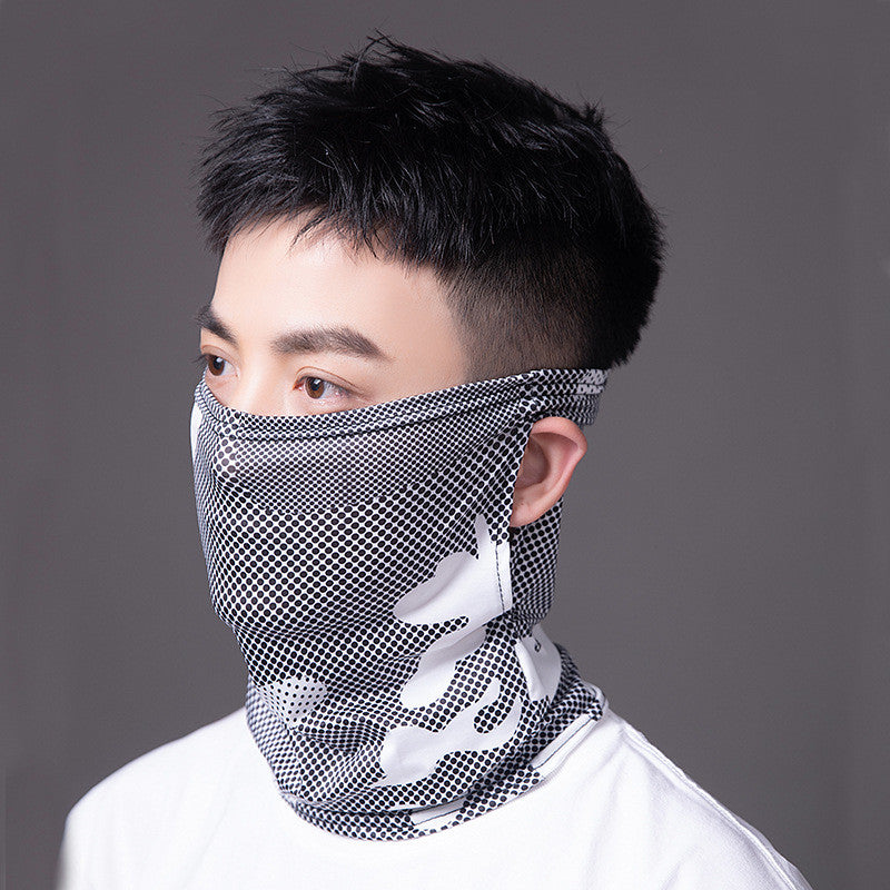 Summer Cooling Sun Mask | Full Face & Neck Protection | Breathable Mesh & Detachable Design | Ice Silk UV Shield 冰丝护颈防晒 呼吸感面罩 物理遮阳 骑行防晒