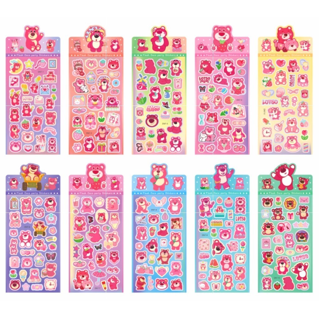 2 Sheets Sanrio Cartoon Stickers | 3D Puffy Decal for Kids & Students | DIY Journal Decoration | Pelekat 3D Kartun Sanrio 三丽鸥立体贴纸 儿童奖励 礼物