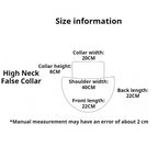 FN08 CHIC COLLAR | 女款高领假领：百搭针织/蕾丝材质 | 适配毛衣、衬衫与连衣裙 Women's High-Neck False Collar | Versatile Layered Look Accessory