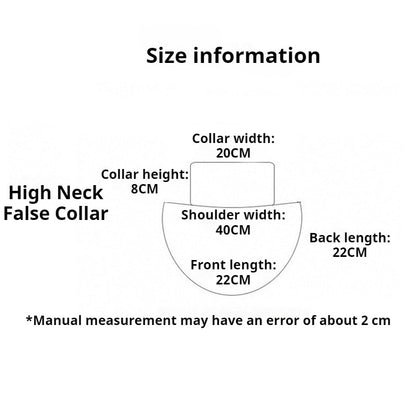 【READY STOCK】Women's High Neck False Collar – Stylish Layered Look for Sweaters, Blouses & Dresses FN08 女款高领假领子