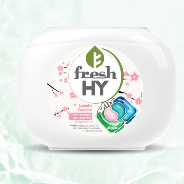 READY STOCK!!! Fresh Hy 4 In 1 Laundry Capsules (10ml x 28 Pcs) / Refill (10ml x 24 Pcs)
