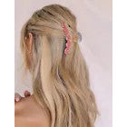 Pink Flower Hair Clip Bowknot Hairpin Ponytail Holder Cute Hairpin Hair Accessories-CSW58