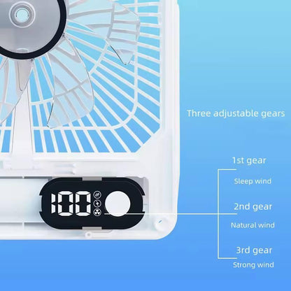 【READY STOCK】6-Inch Clip Fan & Mini Desktop Fan | USB Rechargeable Portable Personal Fan for Home/Office 夹式风扇 & 桌面小风扇