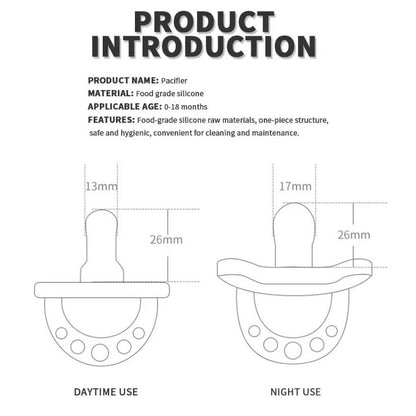【READY STOCK】Baby Pacifier Day & Night Silicone Soother Nano BPA-Free Nipple Puting Bayi Lembut 婴儿硅胶安抚奶嘴