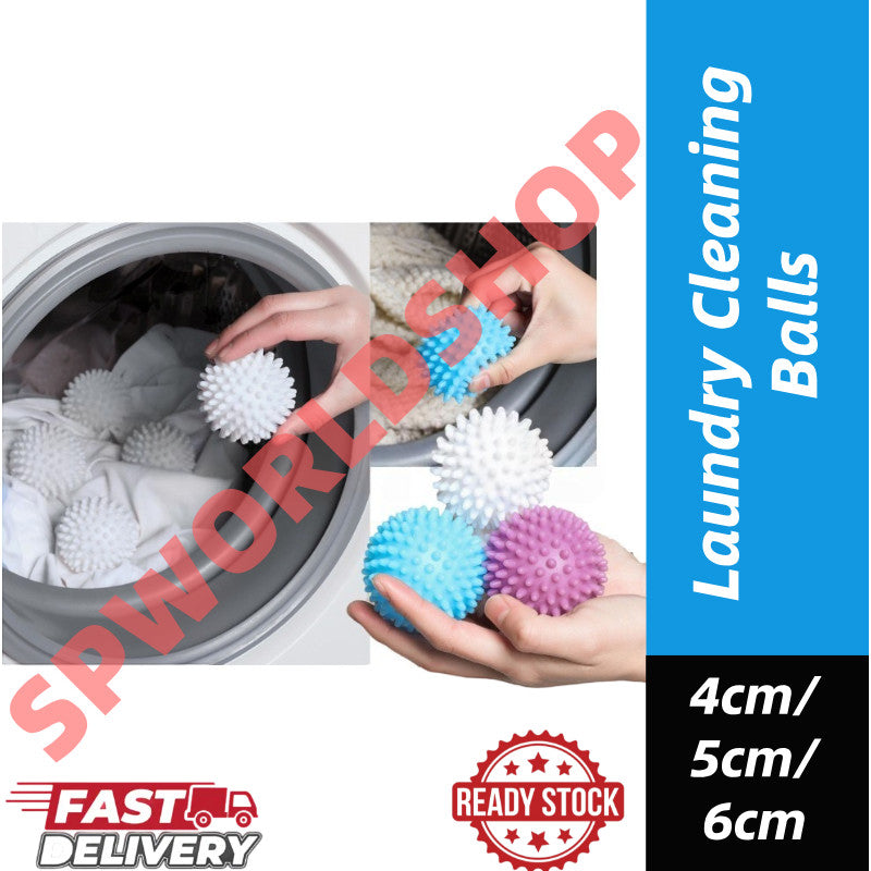 【READY STOCK】Laundry Cleaning Balls | Anti-Wrap & Anti-Knot | Remove Dirt & Protect Clothes | Bola Cuci Pakaian 洗衣球