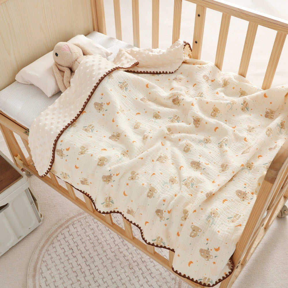 READY STOCK‼️ Newborn Baby Blanket | 100% Cotton | Soft & Skin-Friendly | 100*100cm | 新生儿纯棉盖毯 | 柔软亲肤