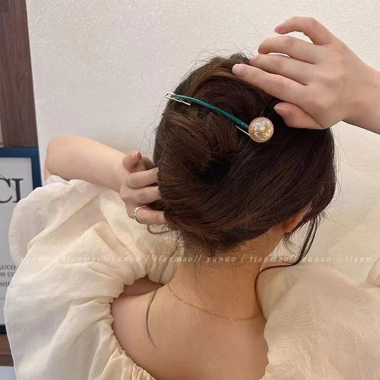 READY STOCK!!!Korean Pearl Hair Clip Hair Pin Hair Accessories Hairpin Hairclip 900 韩国网红ins珍珠发夹抓夹头发夹子后脑勺鲨鱼夹日系边夹发抓