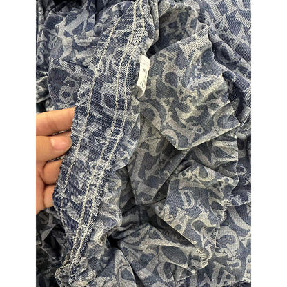 【FreeSize】Versatile Thin High-Waist Ice Silk Denim Straight-Leg Cool Pants Wide-Leg Loose Casual Pants J001