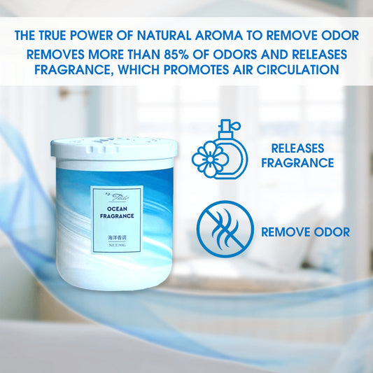 【READY STOCK】Air Freshener Gel Deodorizer 190g | Long-lasting Room Odor Eliminator for Car, Toilet, Home, Office 空气清新香膏