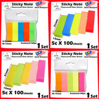 Sticky Note Memo Pad Fluorescent Note Sticker Post It Sign Here Sticky Notes