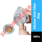 READY STOCK!!! 30Pcs Kitchen Sink Filter Bag Garbage Mesh Disposable Bag Anti-Clogging Bag Penapis Sinki 槽过滤网袋