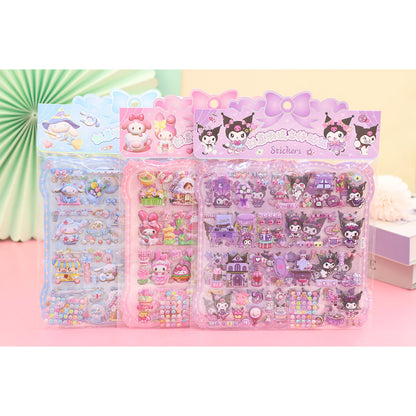 【READY STOCK】Sanrio Cute Cartoon 3D Bubble Sticker 2 Sheets | Pelekat 3D Kartun Sanrio | 三丽鸥可爱卡通