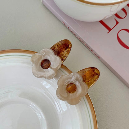 Vintage Jelly Love Scratch Clip | Large Heart-Shaped Crab Hair Claw | Fashionable  Headdress for Women - ZJ048 复古果冻爱心发夹