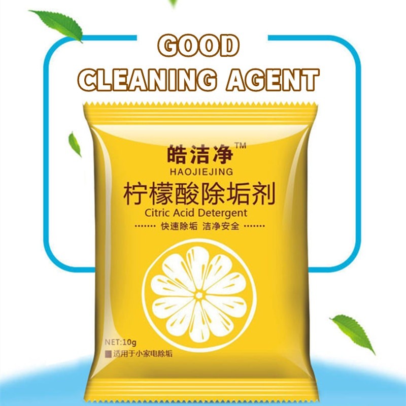(READYSTOCK) Lemon Citric Acid Descaling Agent 10g Inner Container Multipurpose  Teapot Cleaning Remover Rust 柠檬柠檬酸除垢剂