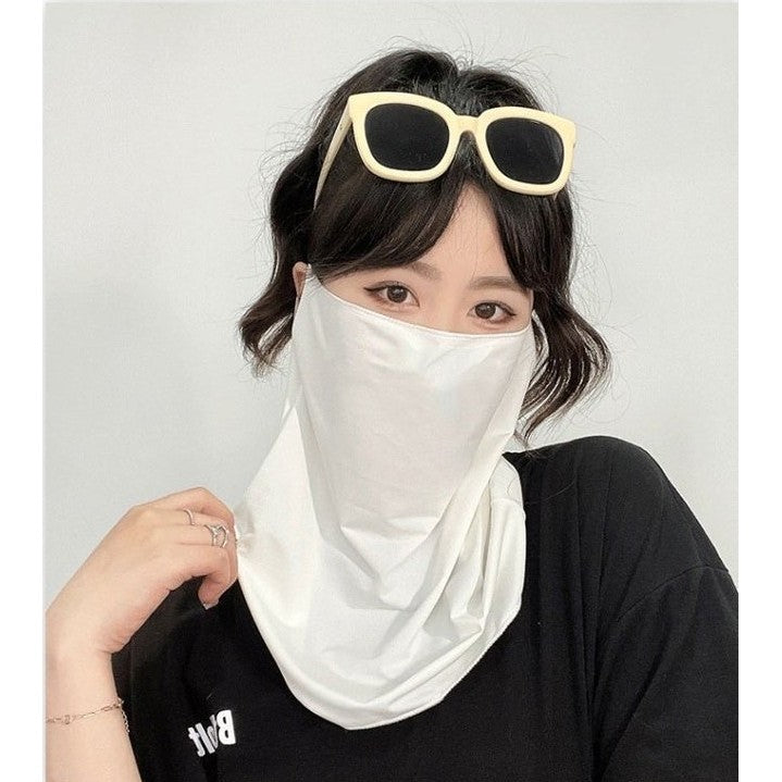Summer Cooling Sun Mask | Full Face & Neck Protection | Breathable Mesh & Detachable Design | Ice Silk UV Shield 冰丝护颈防晒 呼吸感面罩 物理遮阳 骑行防晒