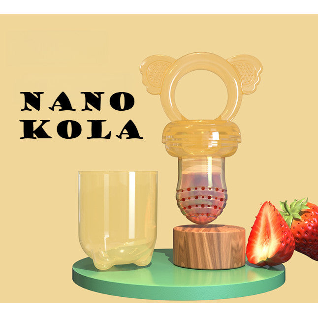 Baby Fruit Feeder Pacifier | Silicone Food Nibbler for Teething | Fruit Sucking Soother | Puting Buah Bayi Boleh Putar 婴儿水果咬咬乐 硅胶辅食 旋转式 磨牙