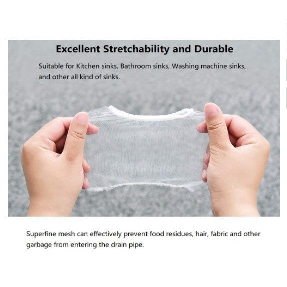 READY STOCK!!! 30Pcs Kitchen Sink Filter Bag Garbage Mesh Disposable Bag Anti-Clogging Bag Penapis Sinki 槽过滤网袋