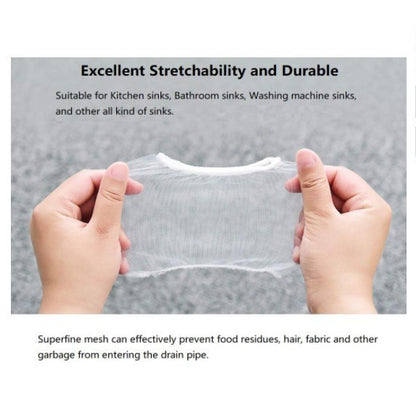 READY STOCK!!! 30Pcs Kitchen Sink Filter Bag Garbage Mesh Disposable Bag Anti-Clogging Bag Penapis Sinki 槽过滤网袋