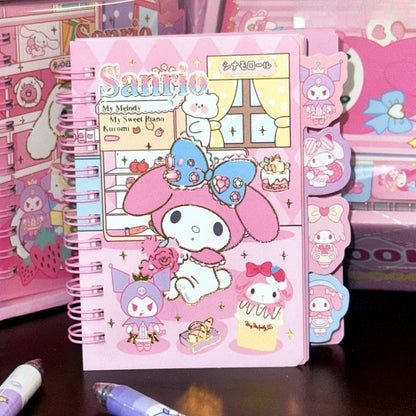 【READY STOCK】Cute Cartoon Portable Notebook | Mini Pocket Journal | Kawaii Stationery for School & Office 可爱卡通记事本