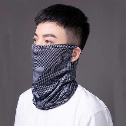 【READY STOCK】Ice Silk UV Protection Face Mask Women & Men Detachable Breathable Sun Shield DD-056/057/058 冰丝防晒面罩