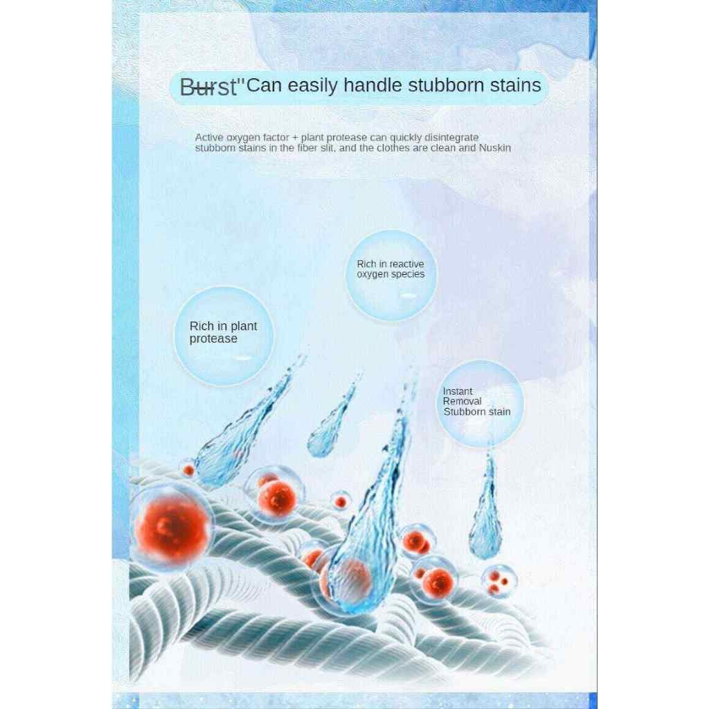 READY STOCK‼️ Flower-Scented Active Oxygen Explosion Salt | Powerful Stain Removal | 花香活性氧爆炸盐 强效去渍 | 家用漂白粉