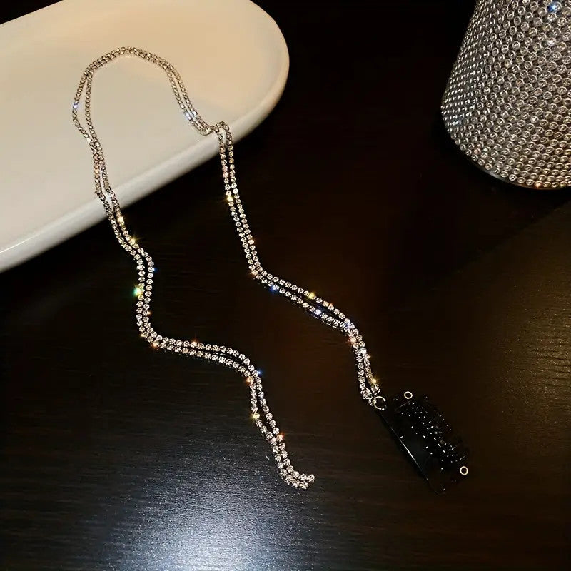 Trendy Rhinestone Tassel Hair Accessories | Elegant Princess Headwear for Women & Girls - MNC1 女士公主风优雅头饰 时尚水钻流苏发饰