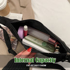 Minimalist Nylon Dumpling Bag | Waterproof Crossbody Shoulder Bag B07089 | Versatile Travel & Gym Bag | Beg Sandang Lelaki & Perempuan 极简机能风 尼龙斜挎包 防水大容量