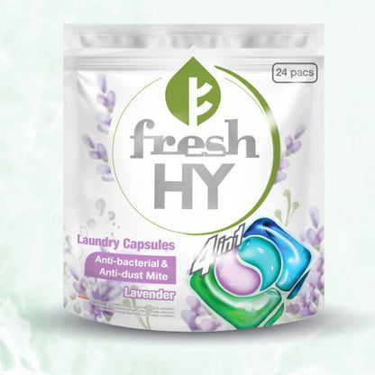 READY STOCK!!! Fresh Hy 4 In 1 Laundry Capsules (10ml x 28 Pcs) / Refill (10ml x 24 Pcs)