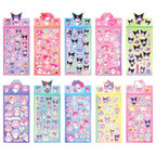 2 Sheets Sanrio Cartoon Stickers | 3D Puffy Decal for Kids & Students | DIY Journal Decoration | Pelekat 3D Kartun Sanrio 三丽鸥立体贴纸 儿童奖励 礼物