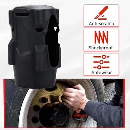 【READY STOCK】Impact Wrench Protective Cover | Anti-Fall Durable Silicone Tool Sleeve Case | Electric Wrench Guard冲击扳手保护套