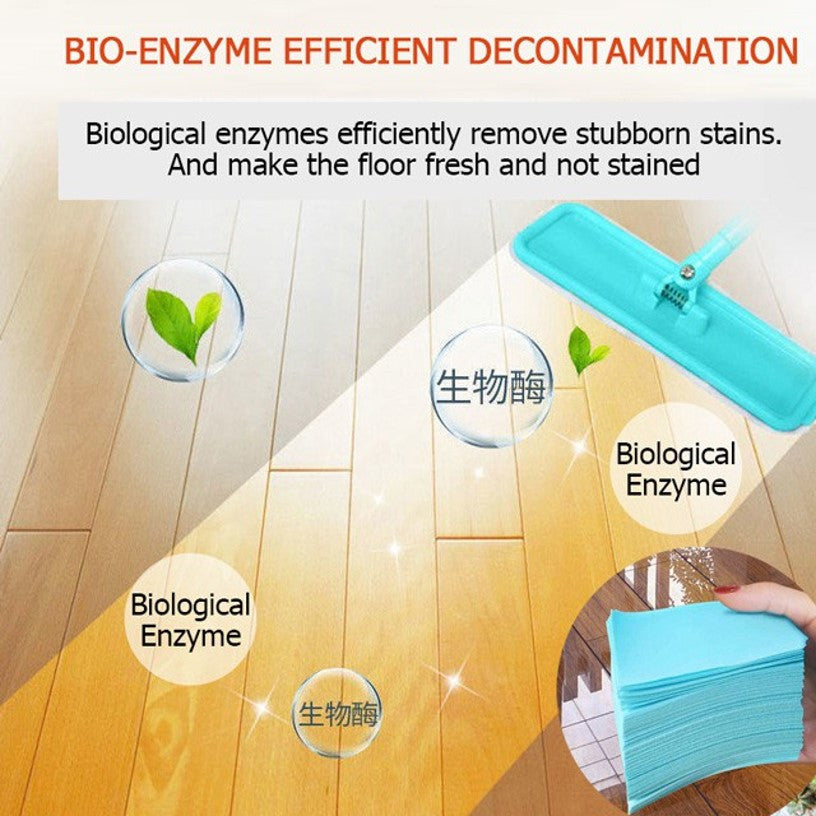 READY STOCK‼️ 100PCS Multi-Effect Floor Cleaner | Soap Paper Detergent | Easy-to-Use & Quick Dissolve 多效地板清洁