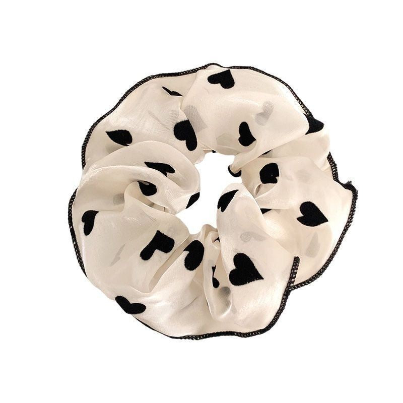 French Chiffon Elastic Hair Scrunchie Large Fairy For Women Fashion Elastic Hair Band-DG4Y