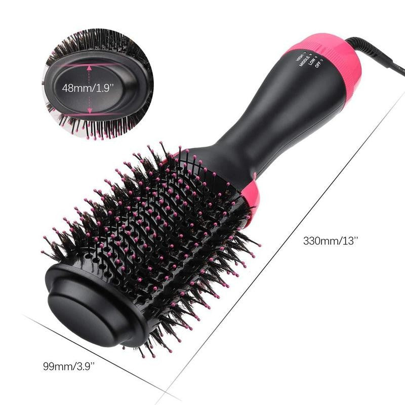 【READY STOCK】Hot Air Brush 4-in-1 Hair Dryer Volumizer Styler | Straightening Curling Blow Dryer Comb 热风梳 MO82